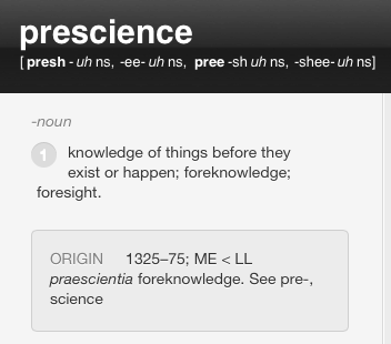 prescience