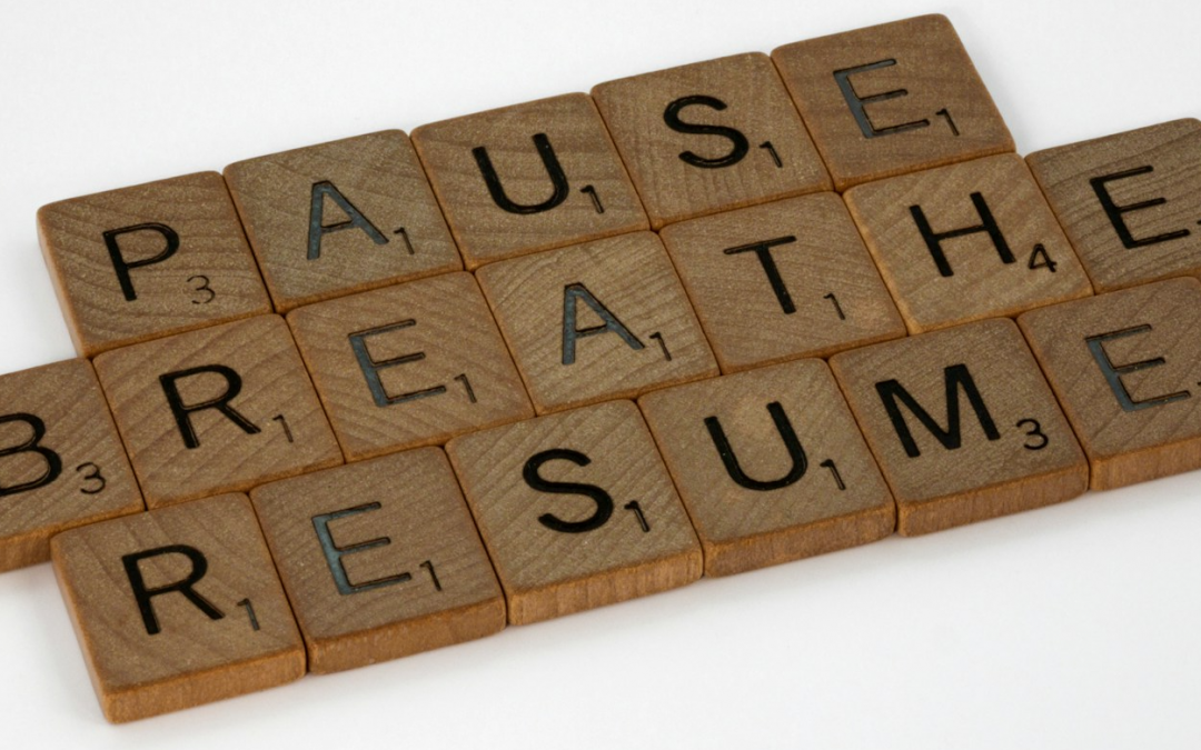 Pause, Breathe, Resume ©brett-jordan