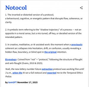 Notocol and Protocol