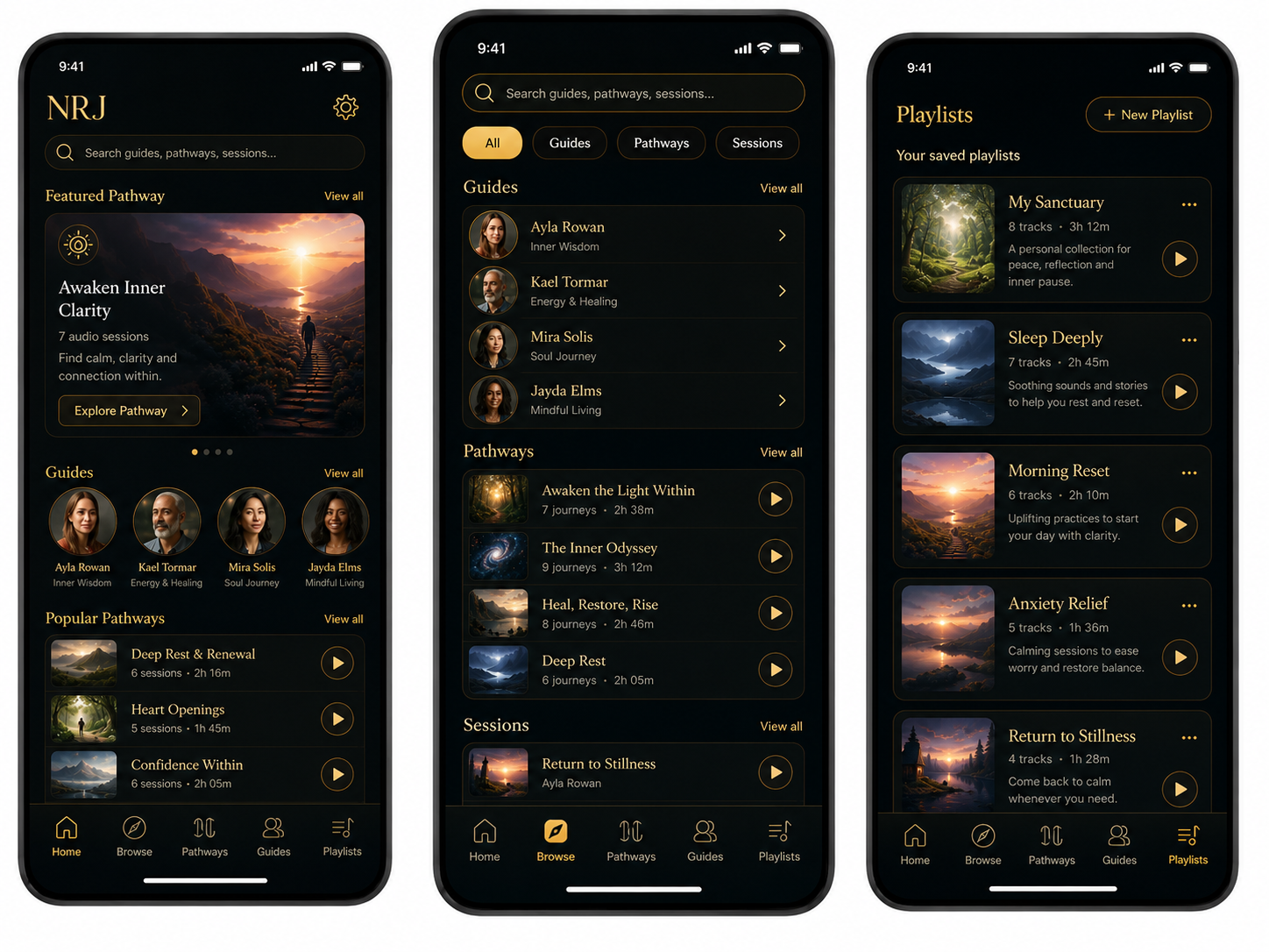 NRJ iOS app dark mode